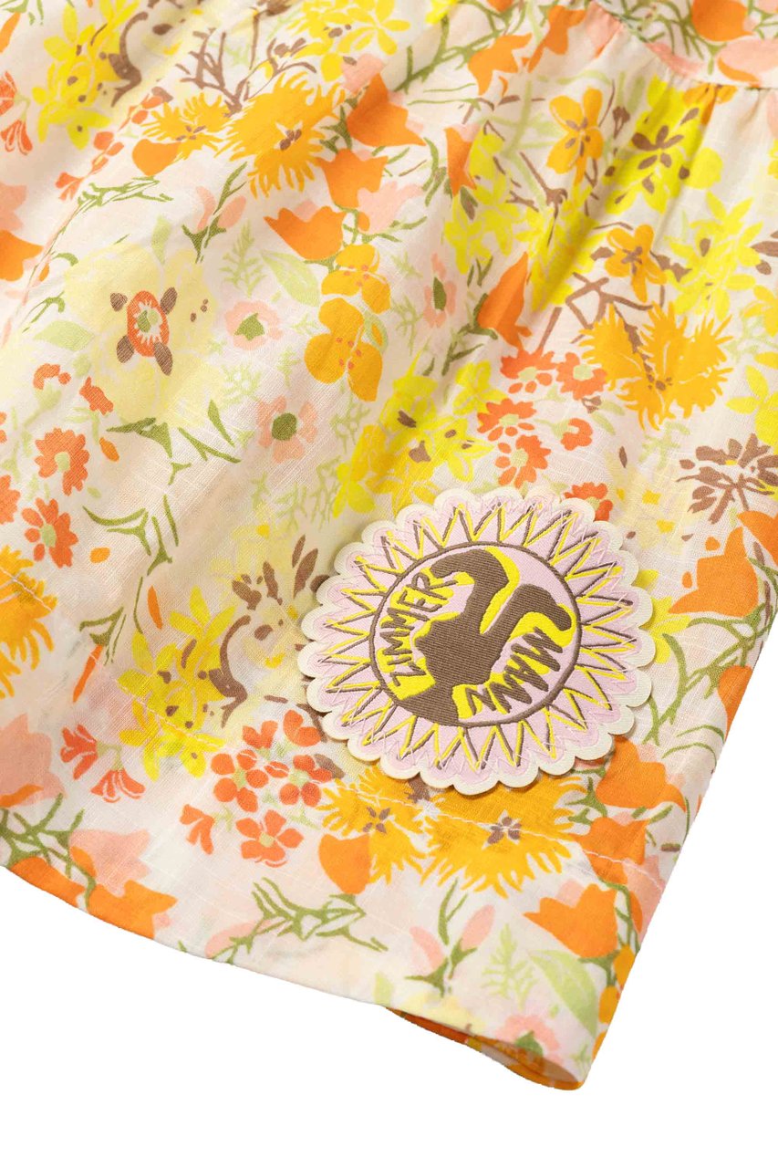 Zimmermann Solstice Kids Panelled Dress Geel
