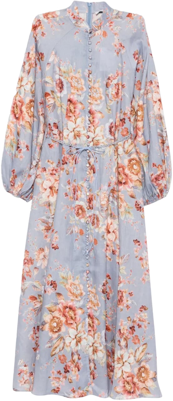 Zimmermann Awaken Billow Lange Jurk Lichtblauw