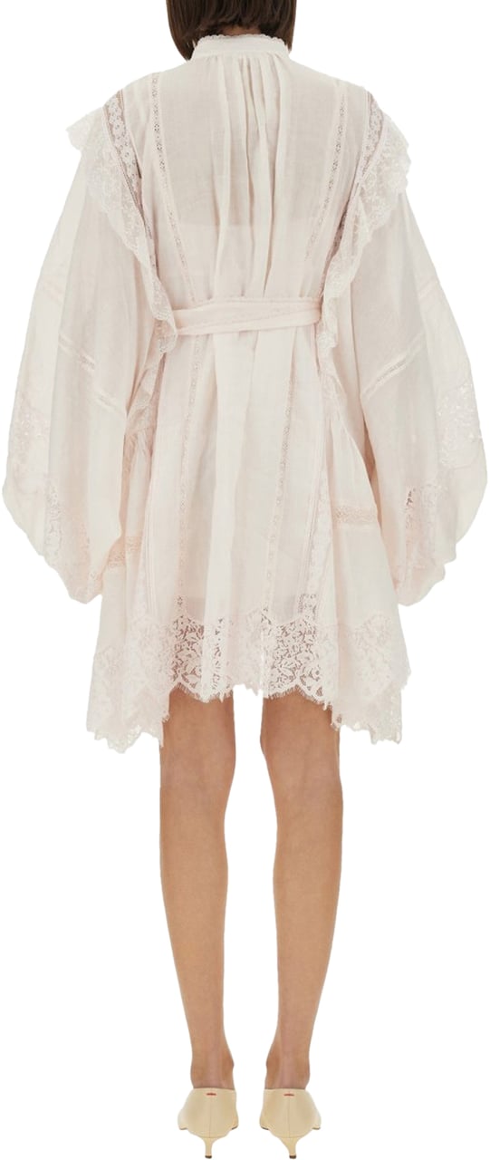 Zimmermann Zimmermann Lace Mini Dress Beige