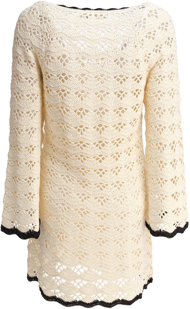 Zimmermann Rhiannon Crochet Dress Beige