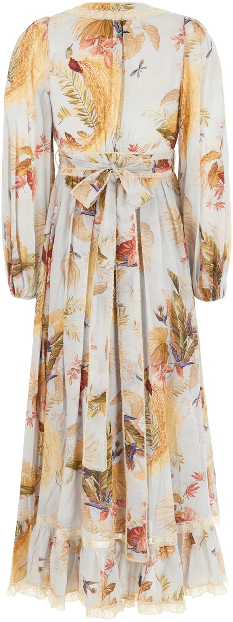 Zimmermann Zimmermann Printed cotton Ascension Frill dress Divers
