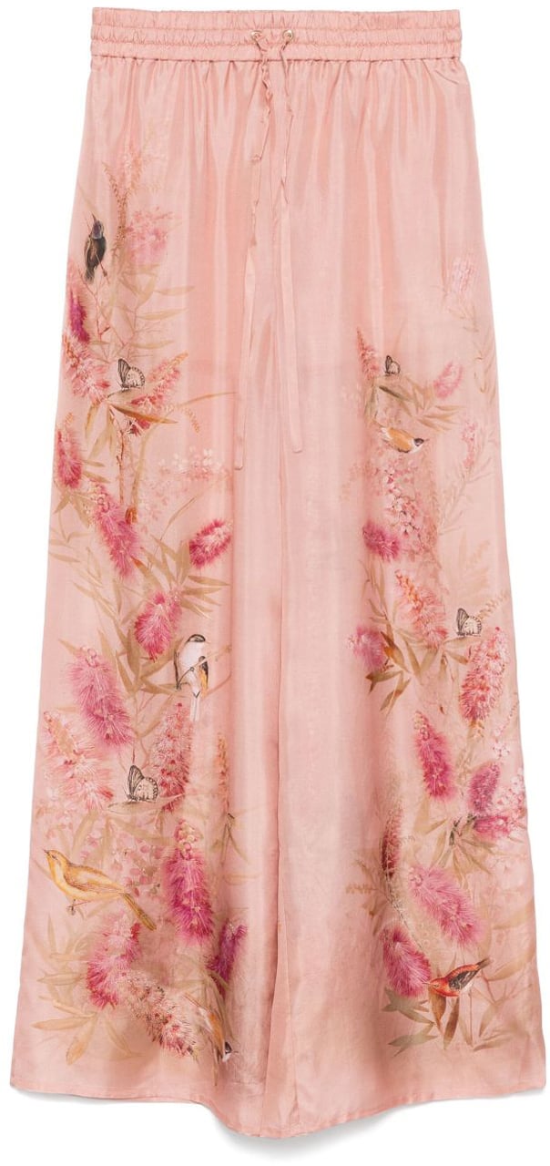Zimmermann Trousers Pink Roze