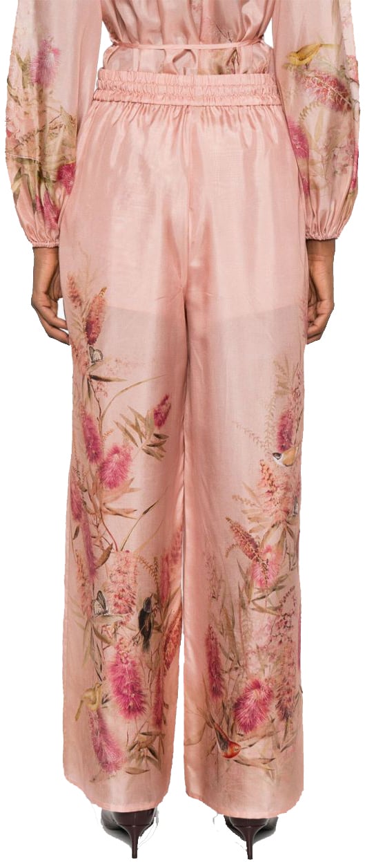 Zimmermann Trousers Pink Roze