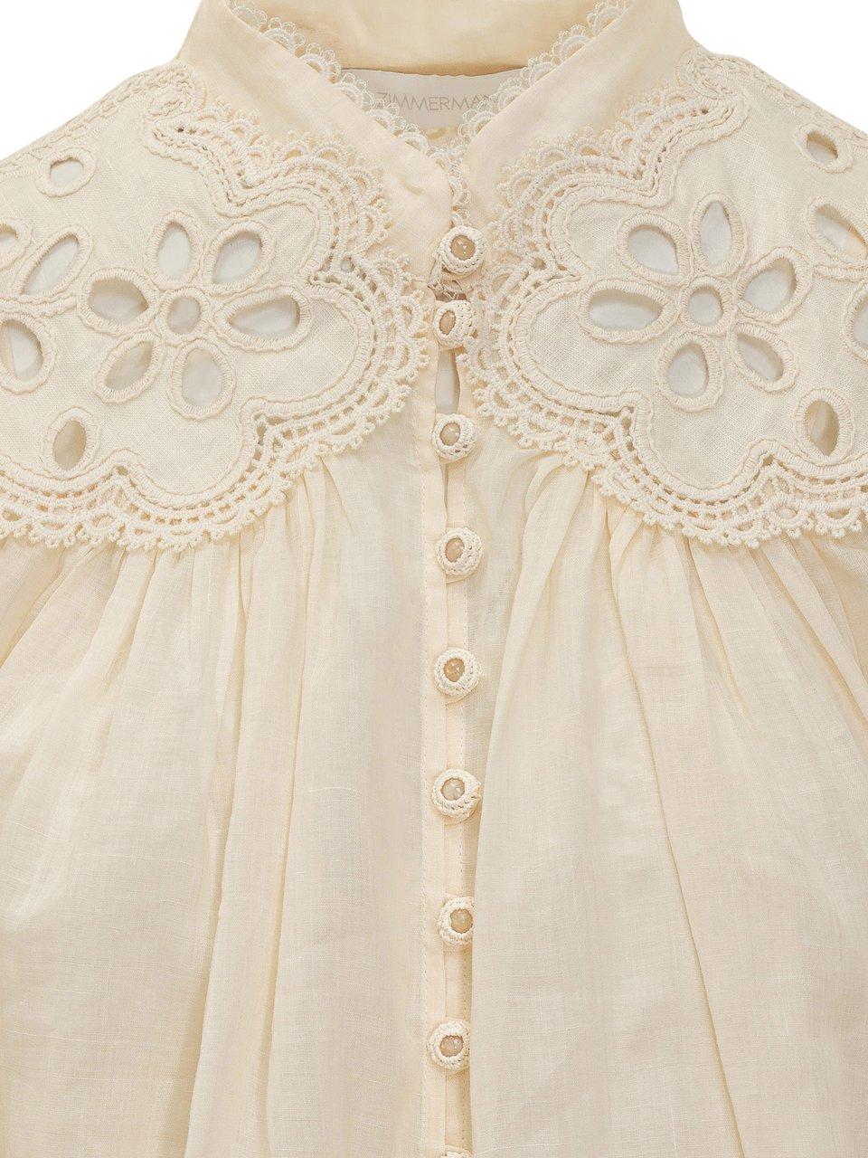 Zimmermann COCO BLOUSE Wit