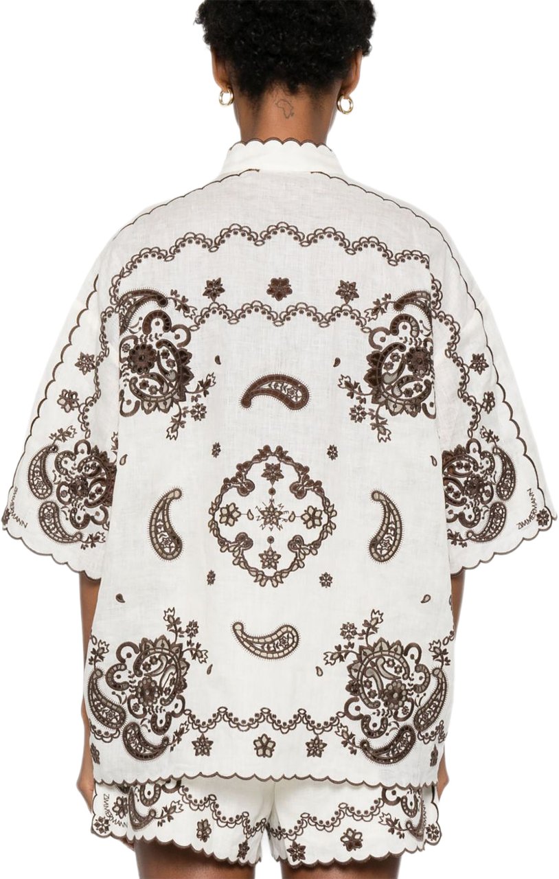 Zimmermann Shirts Ivory Wit