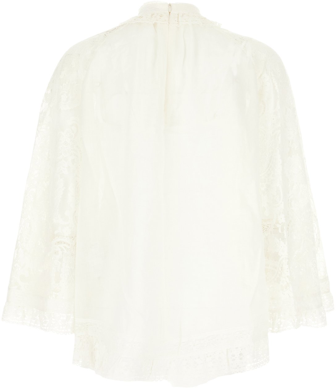 Zimmermann Zimmermann Ivory ramie Ascension blouse Neutraal