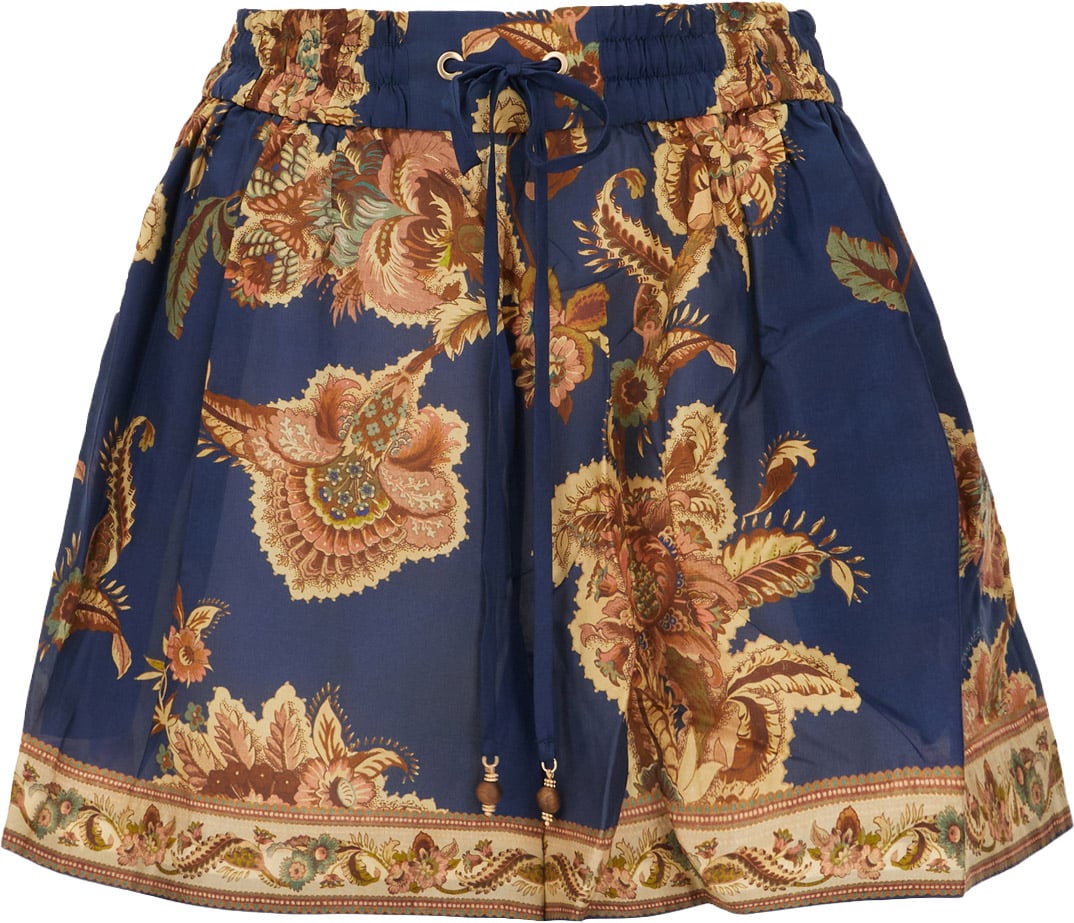 Zimmermann Printed silk shorts Divers