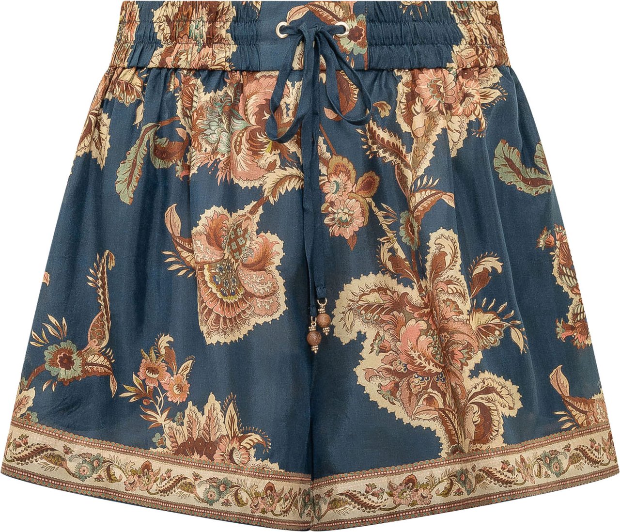Zimmermann Aster Short Relaxed con Stampa Floreale Navy