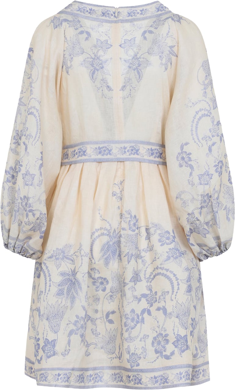 Zimmermann Zimmerman Indra Plunge Mini Dress Divers