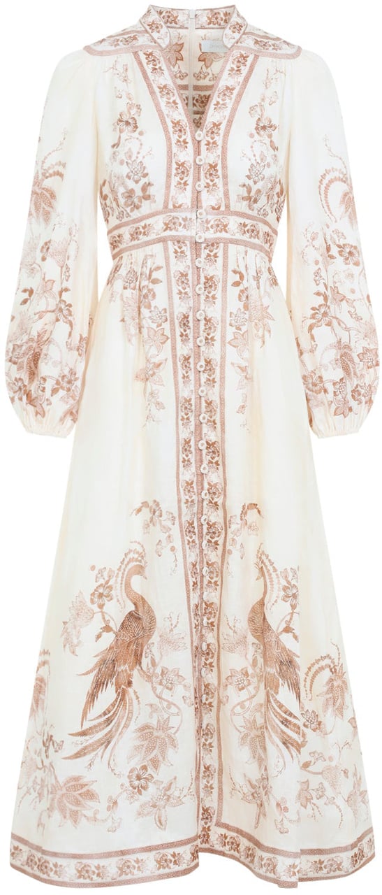 Zimmermann Zimmermann Indra Plunge Midi Dress Divers