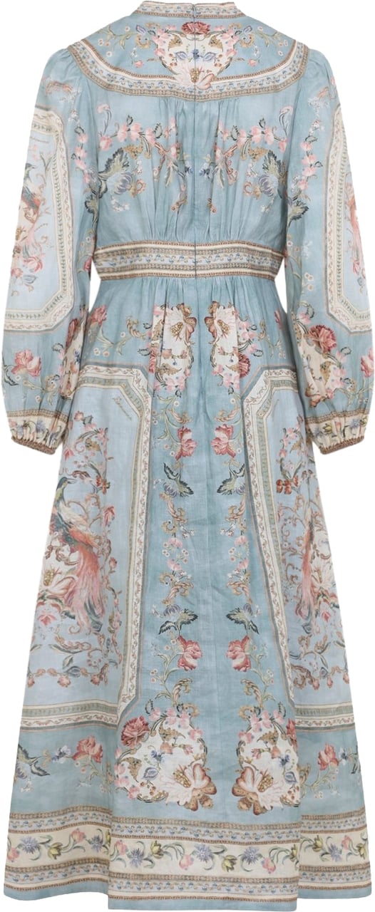 Zimmermann Zimmerman Roselight Plunge Midi Dress Divers