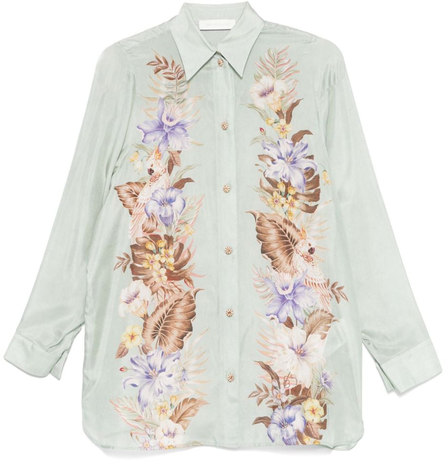 Zimmermann Shirts Verde Acqua Lime