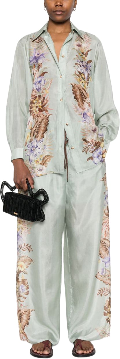 Zimmermann Shirts Verde Acqua Lime