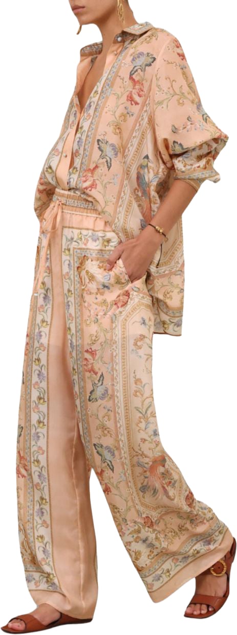 Zimmermann Trousers Pink Roze