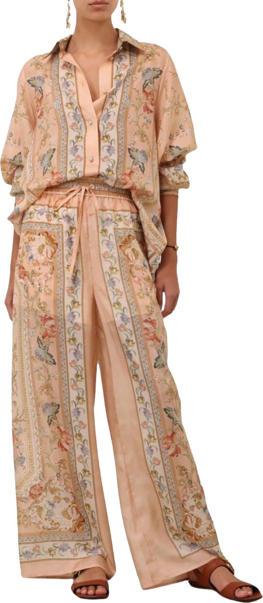 Zimmermann Trousers Pink Roze