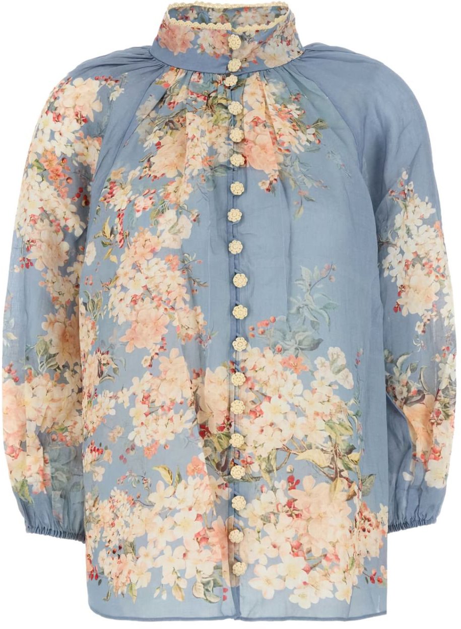Zimmermann Shirts Clear Blue Blauw