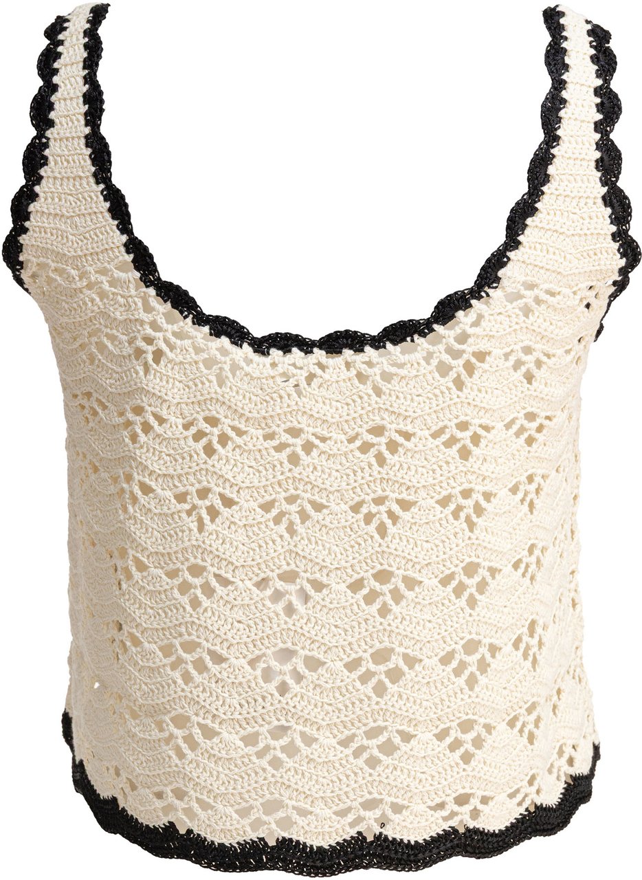 Zimmermann Rhiannon Crochet Tank Beige