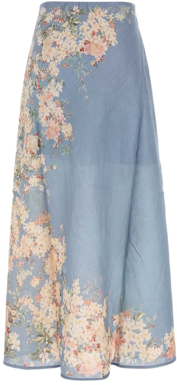 Zimmermann Skirts Clear Blue Blauw