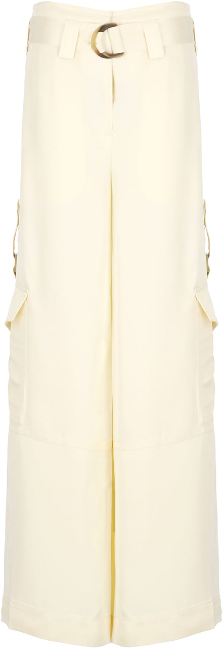 Zimmermann Trousers Ivory Wit