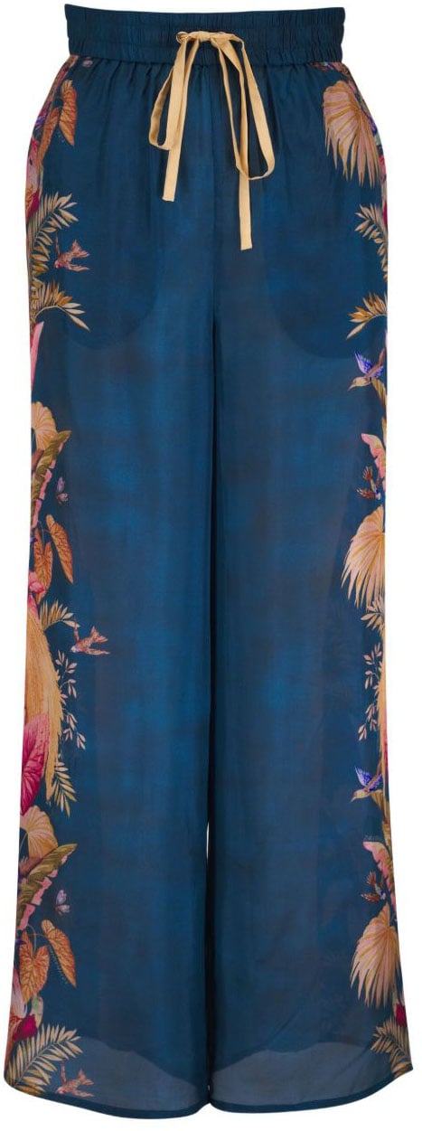 Zimmermann Trousers Blue Blauw