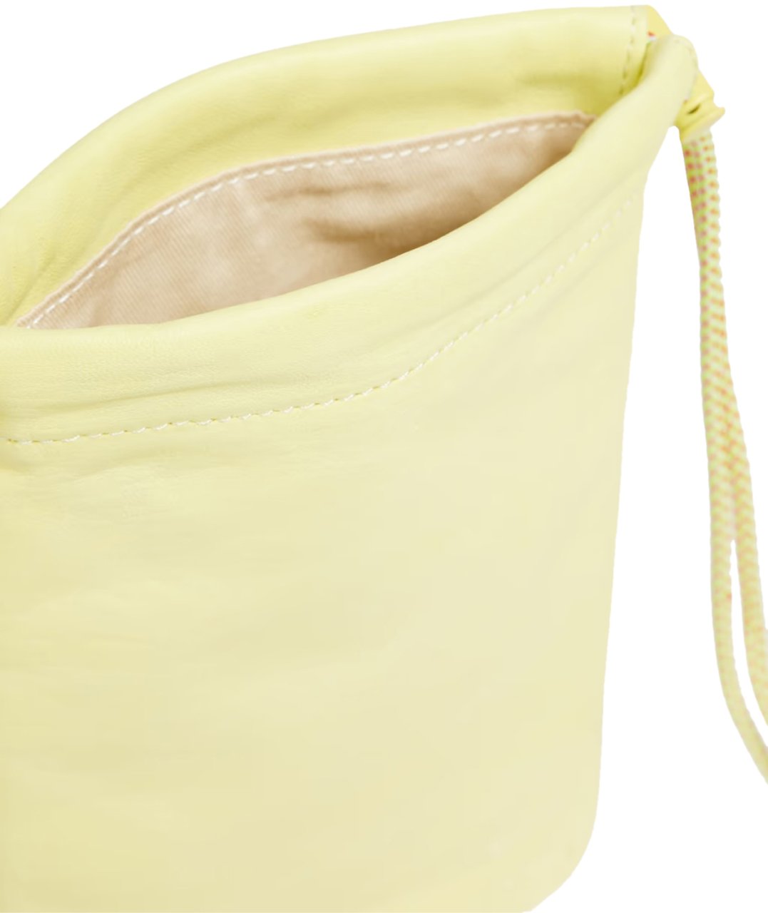 Zimmermann Logo Leather Pouch Crossbody Bag Geel