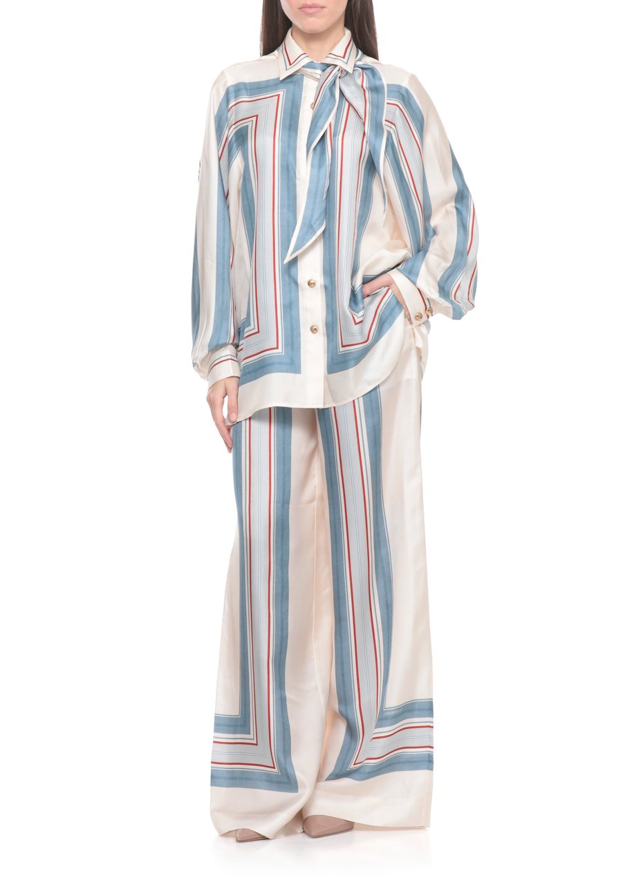 Zimmermann Trousers Ivory Wit