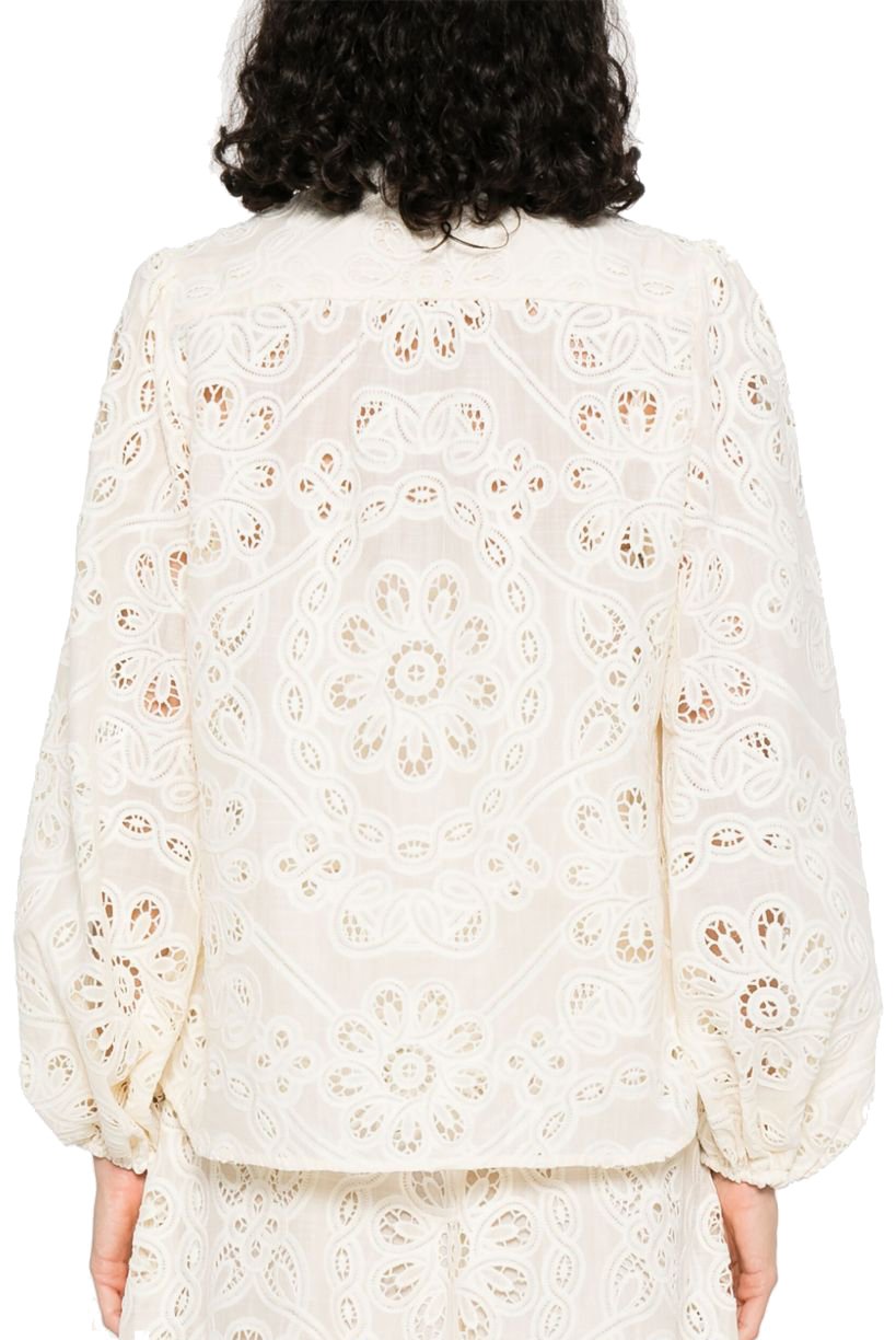 Zimmermann Shirts Ivory Wit