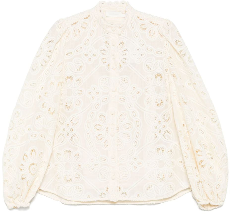 Zimmermann Shirts Ivory Wit