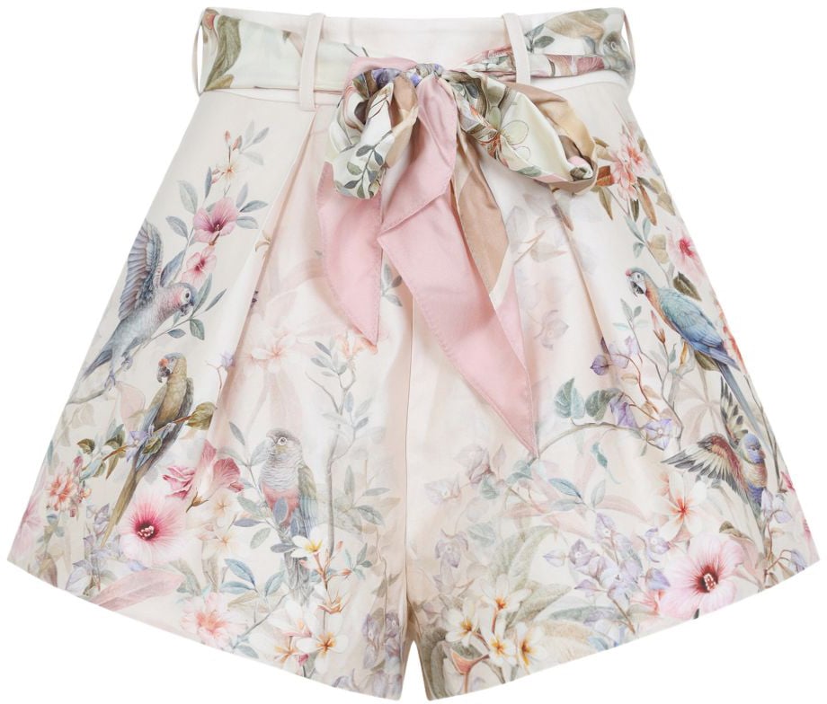 Zimmermann Shorts Cream Aviary Beige