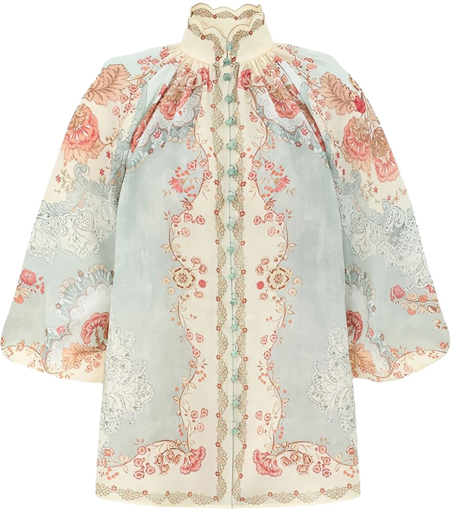 Zimmermann Shirts Clear Blue Blauw