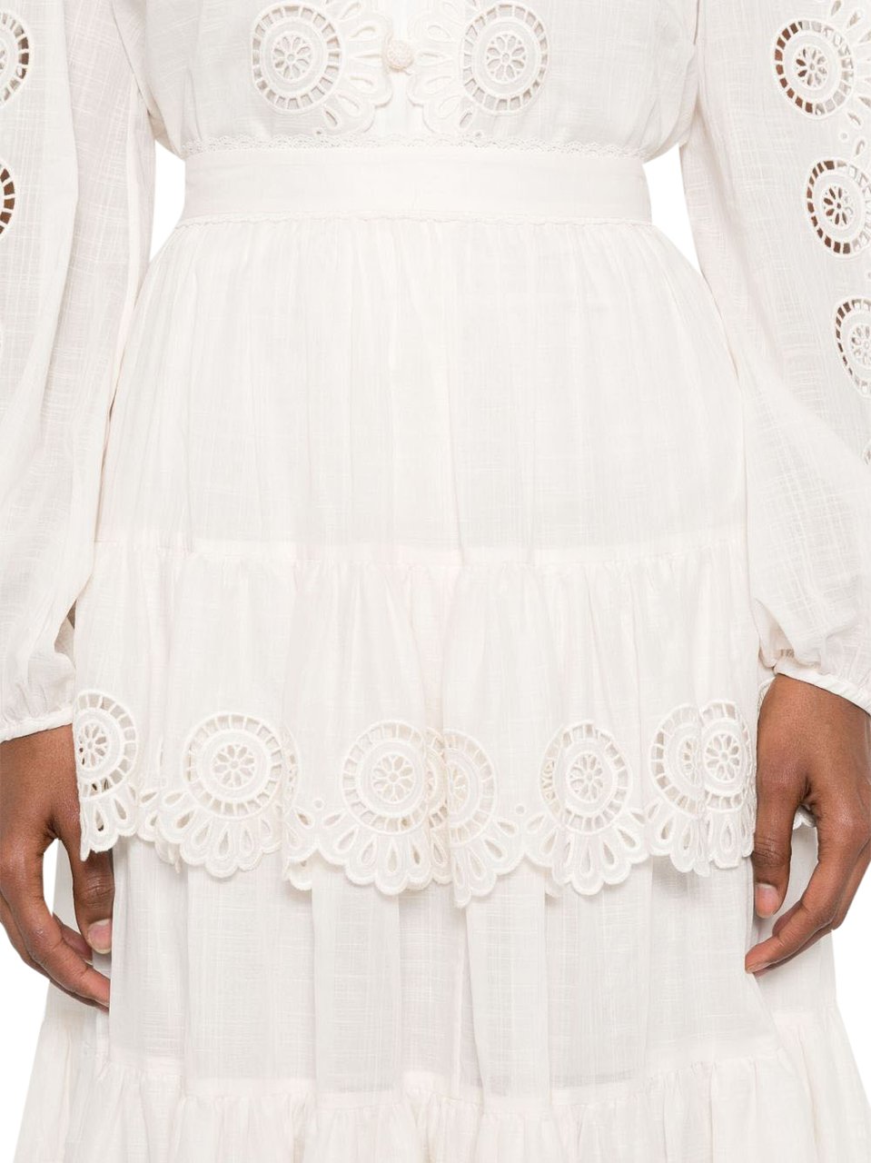 Zimmermann Skirts Ivory Wit