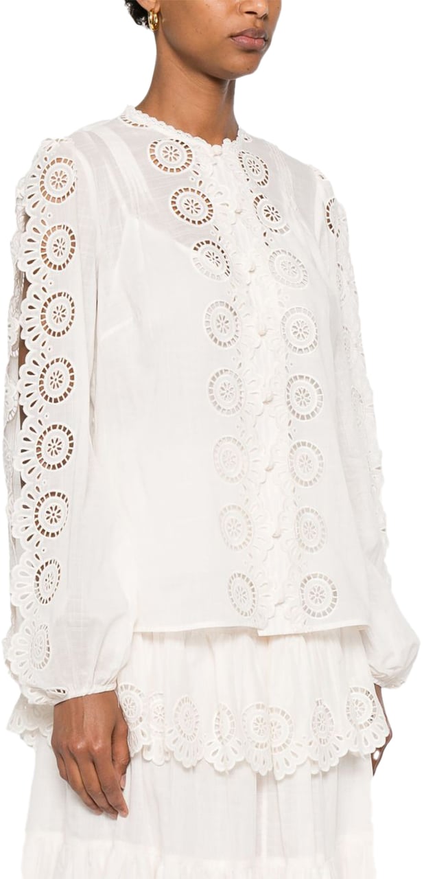 Zimmermann Shirts Ivory Wit