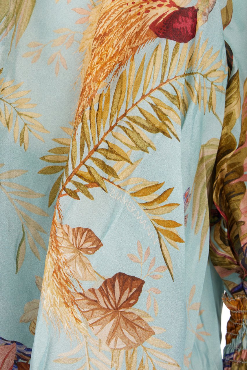 Zimmermann Zimmermann Printed silk Ascension dress Divers