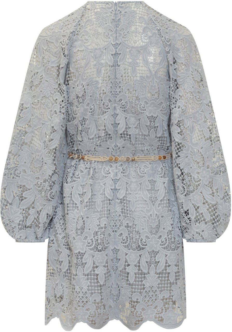 Zimmermann Mini Abito Zimmerman Lichtblauw