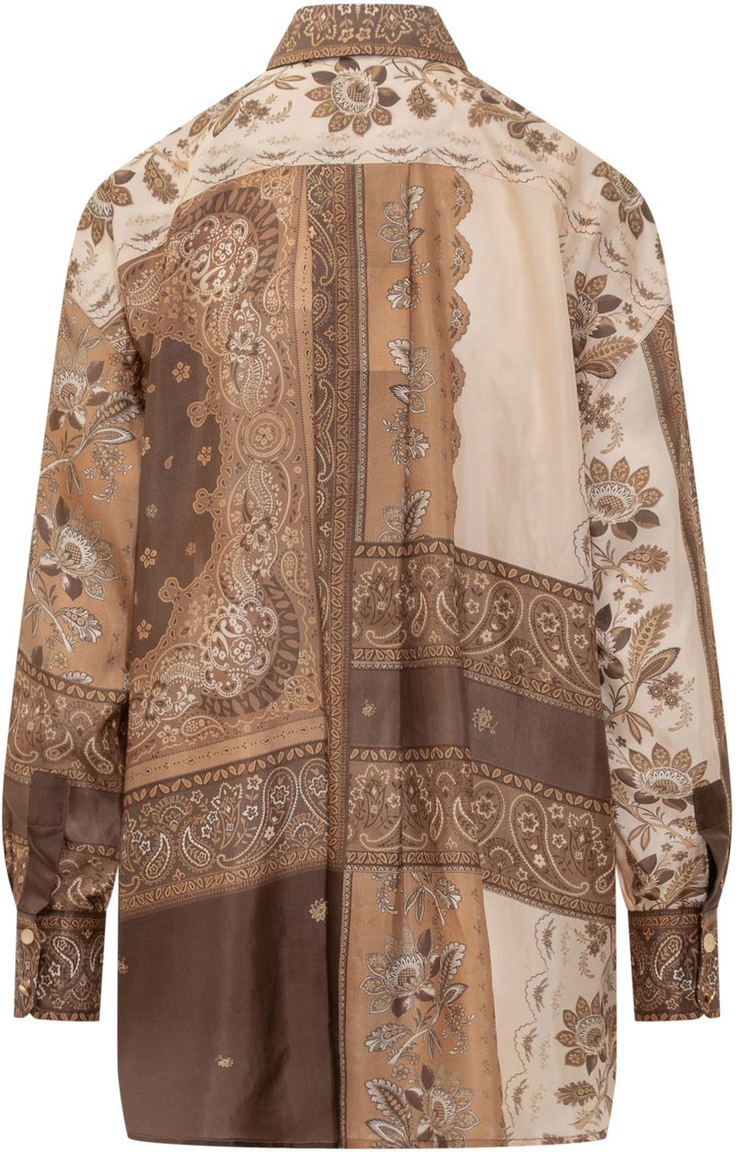Zimmermann Camicia Lucky Manstyle Bruin