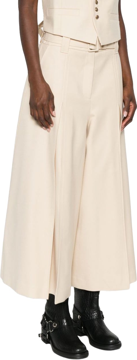 Zimmermann Trousers Beige Wit