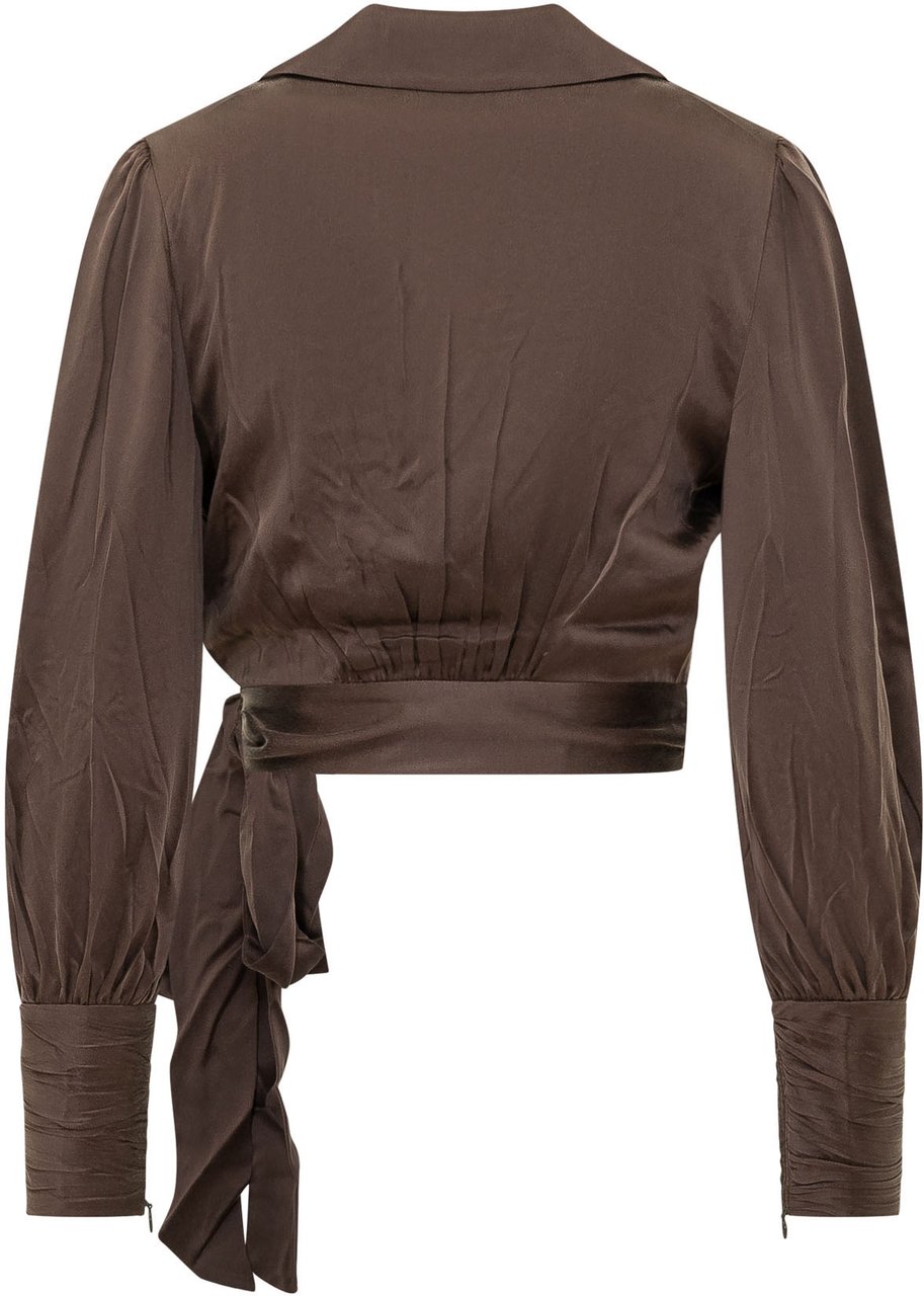 Zimmermann SILK WRAP TOP Bruin
