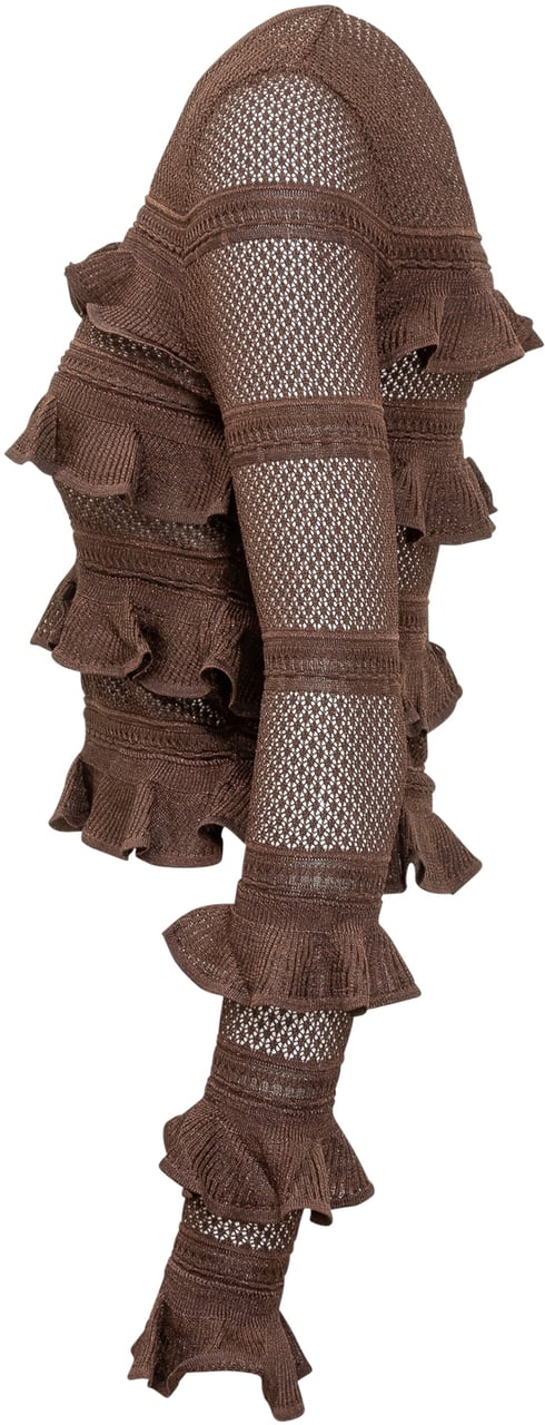 Zimmermann Top in maglia Zimmermann con balze Bruin