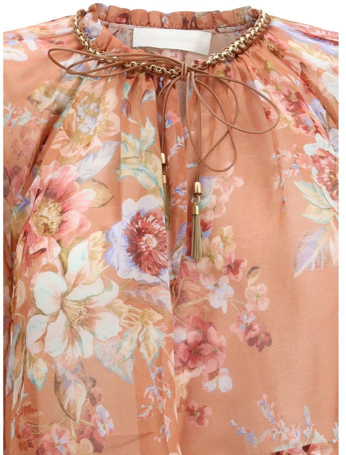 Zimmermann Multicolor Cotton Blouse Divers