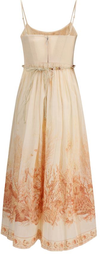 Zimmermann Multicolor Cotton Long Dress Divers