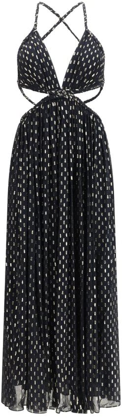 Zimmermann Zimmermann Black Viscose Long Dress Zwart