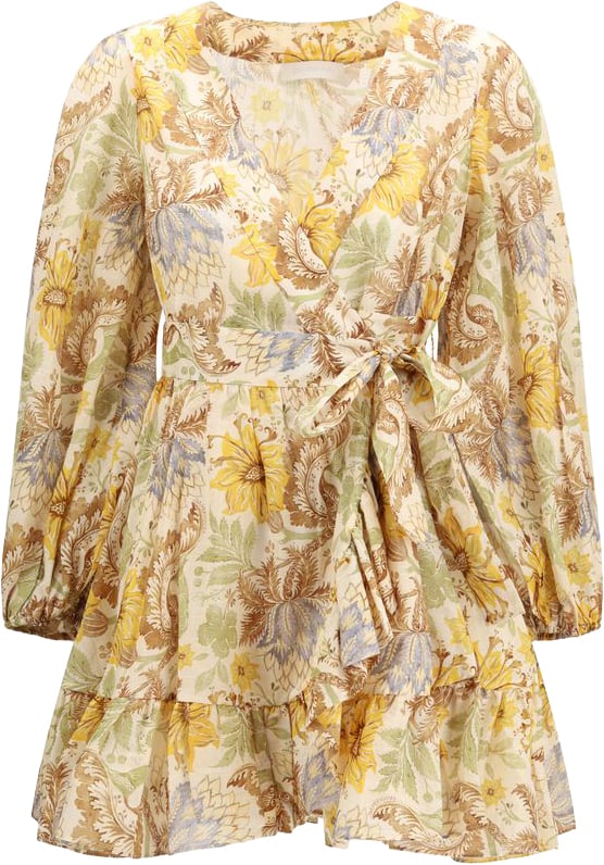 Zimmermann Bicolor Cotton Casual Dress Divers