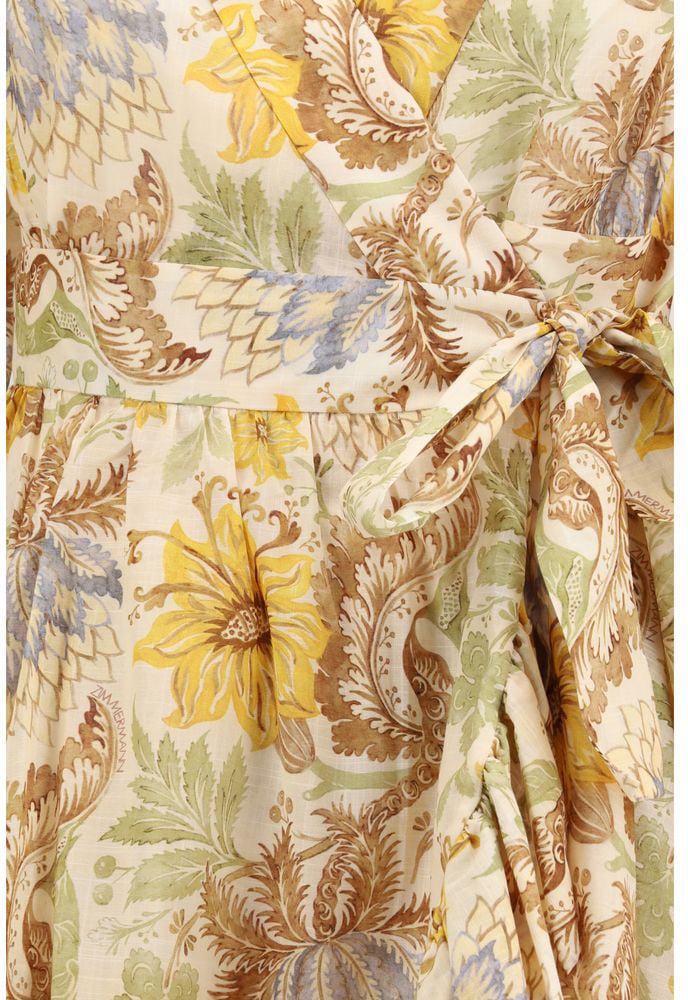 Zimmermann Bicolor Cotton Casual Dress Divers