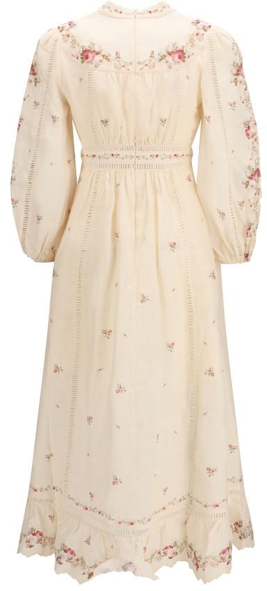 Zimmermann Zimmermann Beige Linen Casual Dress Beige