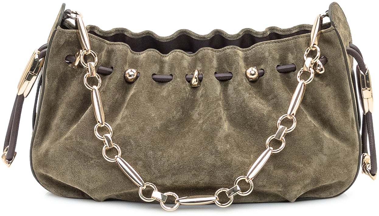 Zimmermann Borsa Halcyon Clutch in Suede Zimmermann Groen