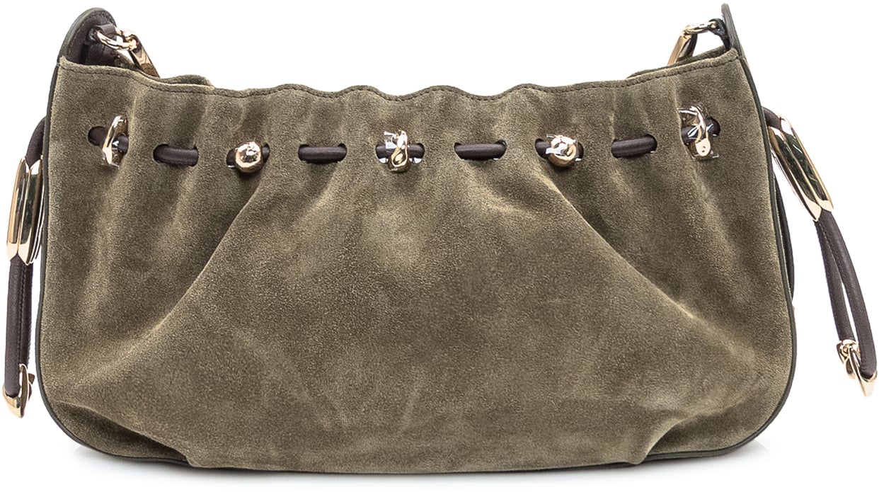 Zimmermann Borsa Halcyon Clutch in Suede Zimmermann Groen