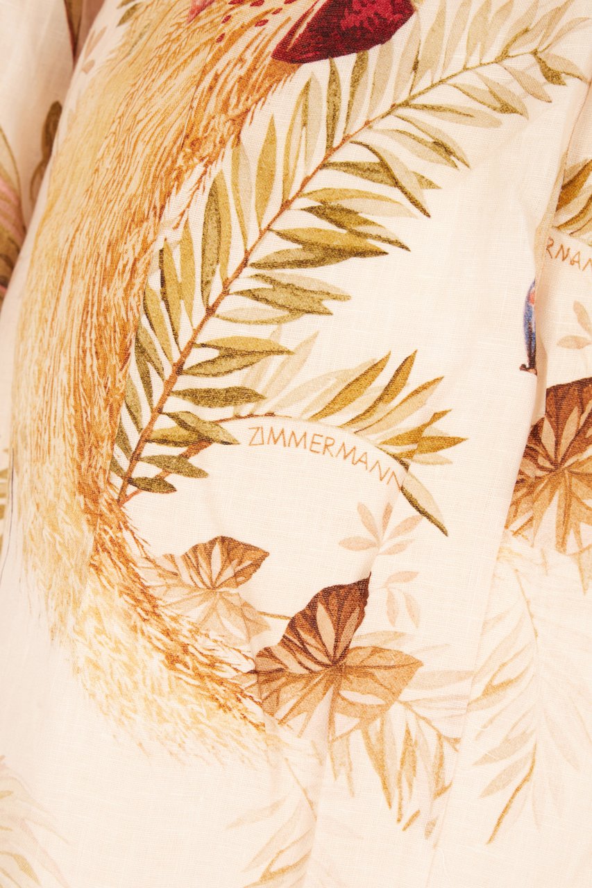 Zimmermann Printed linen Ascension dress Divers