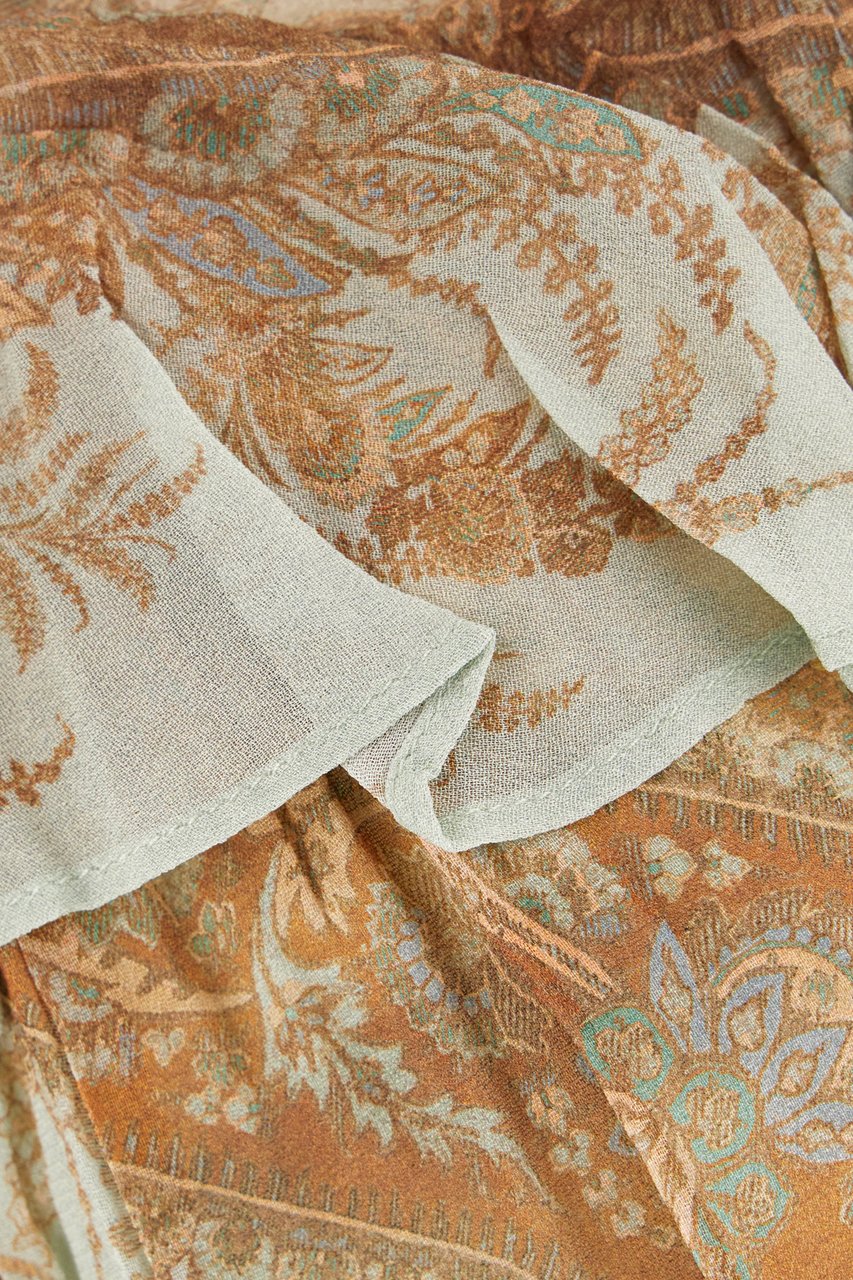 Zimmermann Zimmermann Printed viscose Memento Flutter blouse Divers