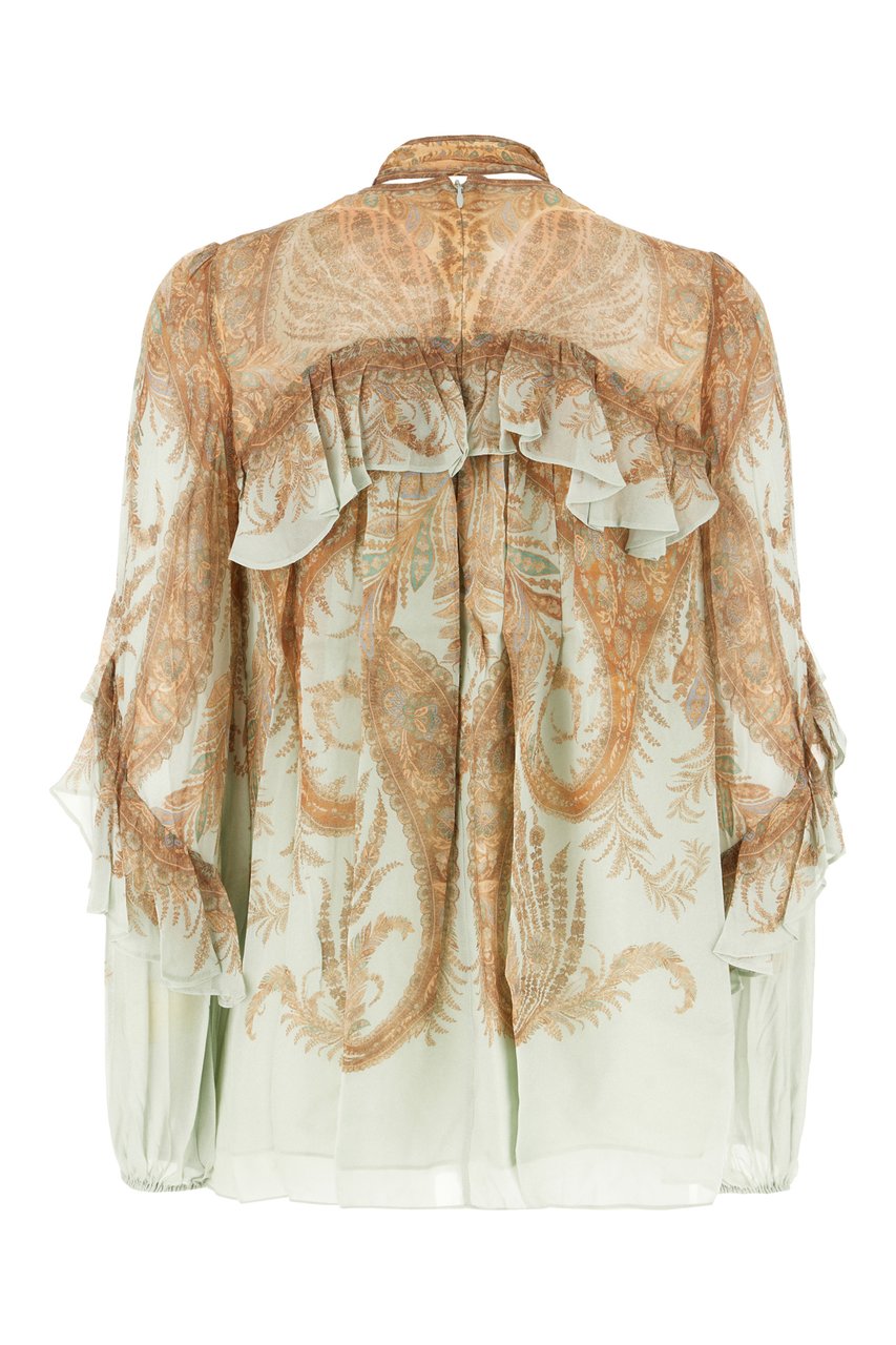 Zimmermann Zimmermann Printed viscose Memento Flutter blouse Divers