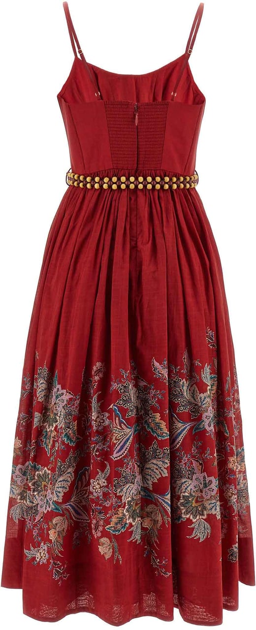 Zimmermann Multicolor Cotton Midi Dress Divers